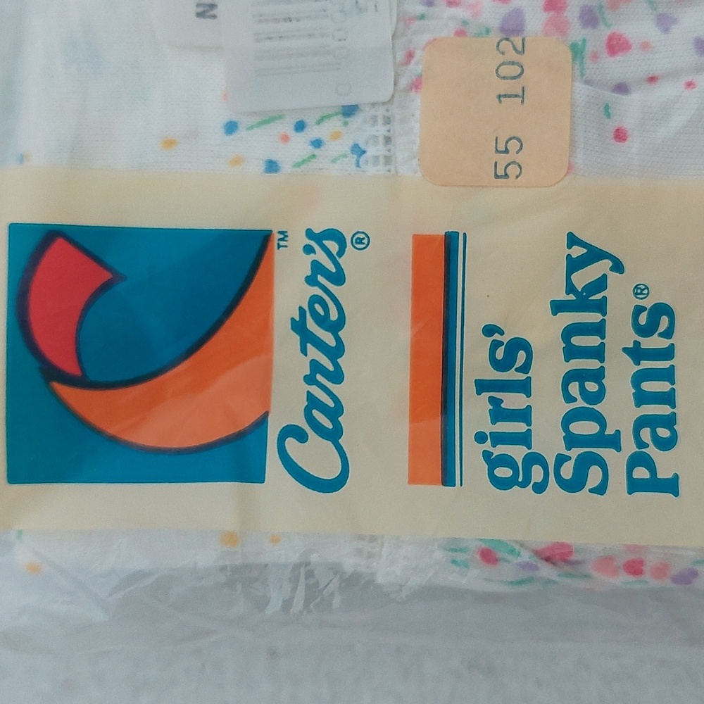 CARTER'S Vintage Girls' Spanky Pants Set of 3 Elastic Leg Briefs NIB - Picture 2 of 12